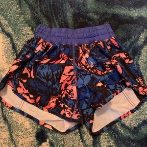 Lululemon Printed Run Times Shorts